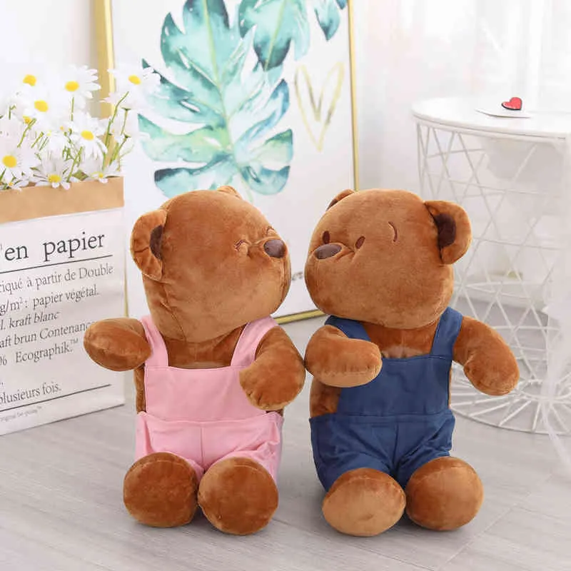 PC CM Vacker tecknad björn plysch pappershanddukpumpar kudda djur kawaii teddy med tyg födelsedagspresent till barn j220704