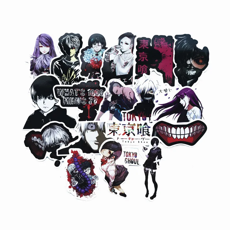 New Waterproof 10/30/Japan Anime Tokyo Ghoul Sticker Graffit Decals DIY Motorcycle Luggage Laptop Bike Guitar Skateboard Kid Toy Car sticker