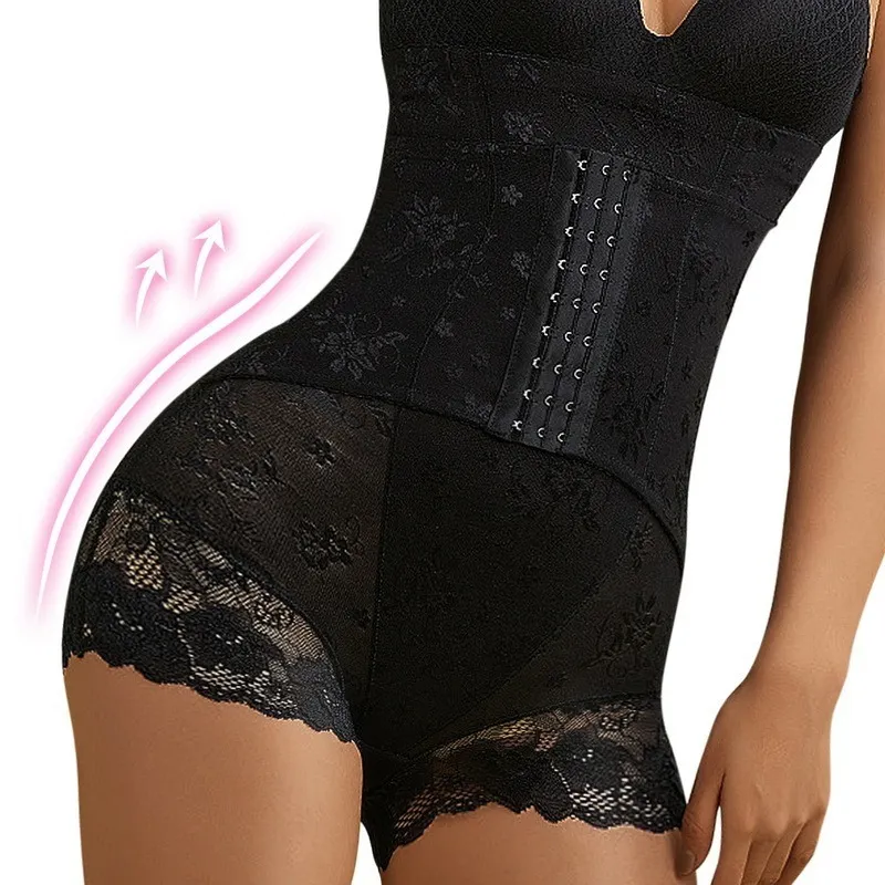 Women High Waist Abdominal Pants Postpartum Breasted Panties Slimming Hip Lifting Shaped Lace Tunic Body Shaper 2206298228747