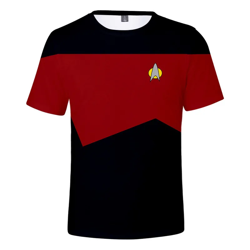 Футболка из сериала «Звездный путь» с 3D-принтом, уличная одежда для мужчин и женщин, модная модная футболка с круглым вырезом, мужская футболка в стиле хип-хоп для мальчиков, топы, одежда 220704