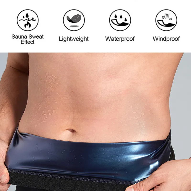 Pantaloncini da sauna il sudore Allenamento da uomo brucia grassi Vita alta Fitness Corsa Intimo sportivo Pantaloni dimagranti Body Shapewear 2206297218688