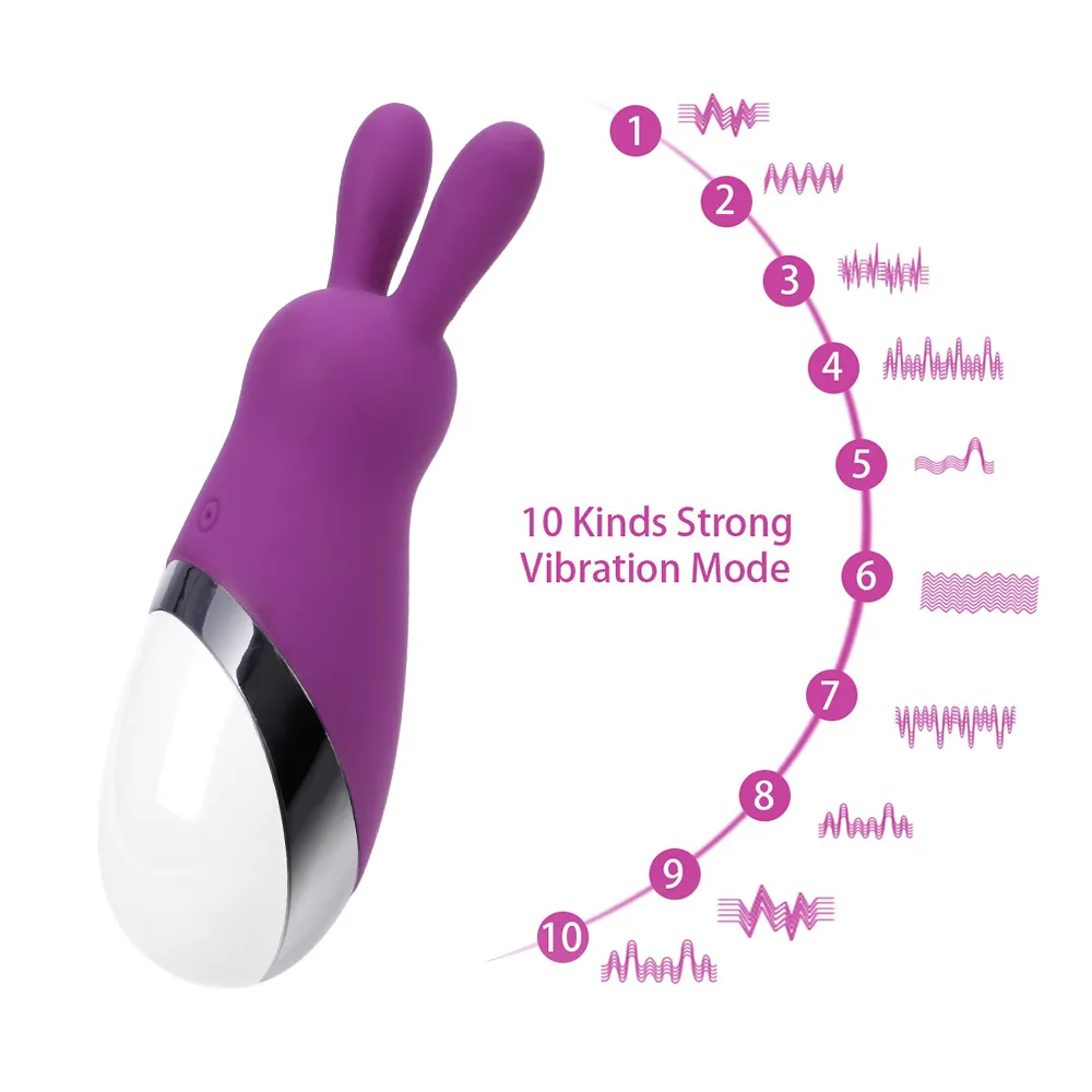 Olo söt kanin vibrator tre huvud klitoris vagina stimulering g-spot kropp massager sexiga leksaker för kvinna kvinnlig onani
