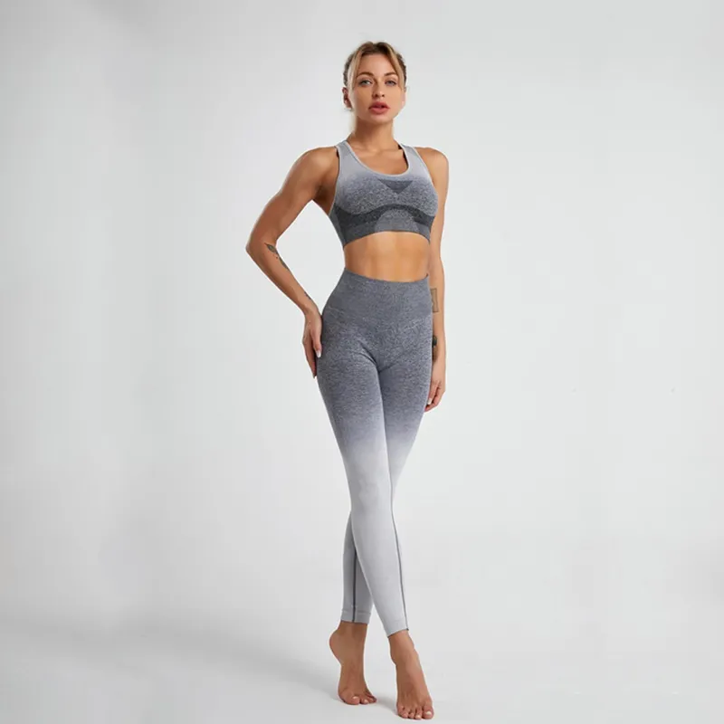 Cravate sans couture DYE Yoga Set Fitness Costume Bar Tenue De Sport Femmes Sportswear Vêtements D'entraînement Pour Femme Gym Vêtements Vêtements De Sport 220330