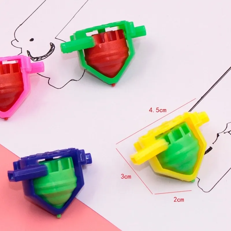 1 pièces toupie nouveauté sifflet Gyro jouets soufflant Rotation soulagement du stress bureau enfants cadeau classique 220725