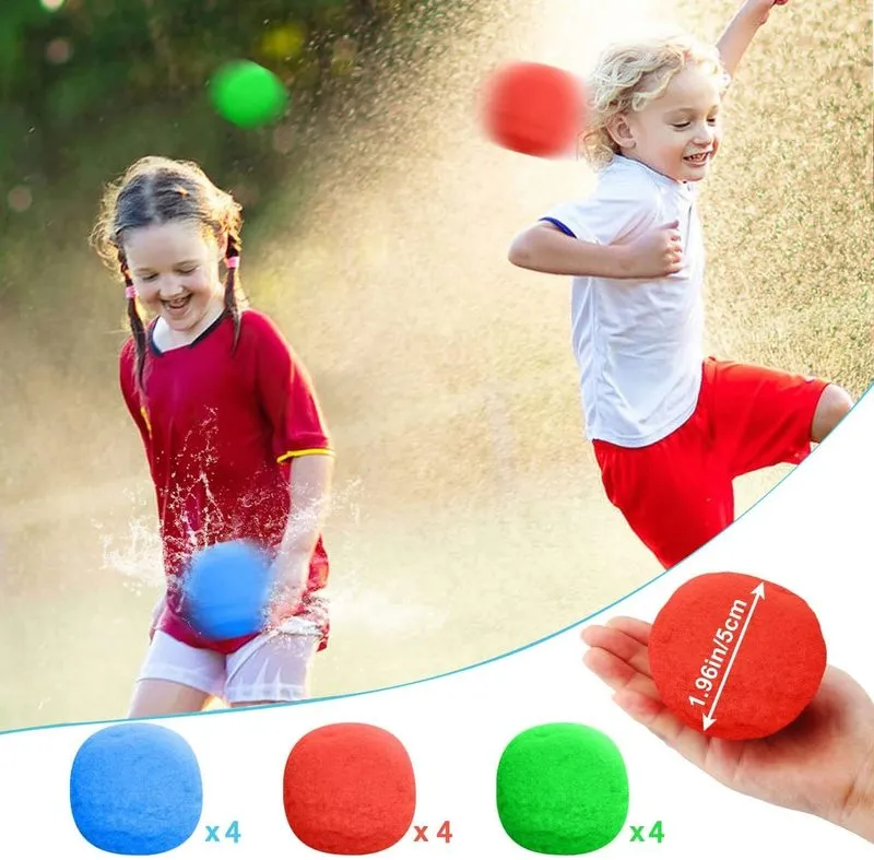 de 50 bombes à eau Splash Balls Réutilisable Splash Trampoline Ballon pour Enfants Balles en Peluche Bombe 220715