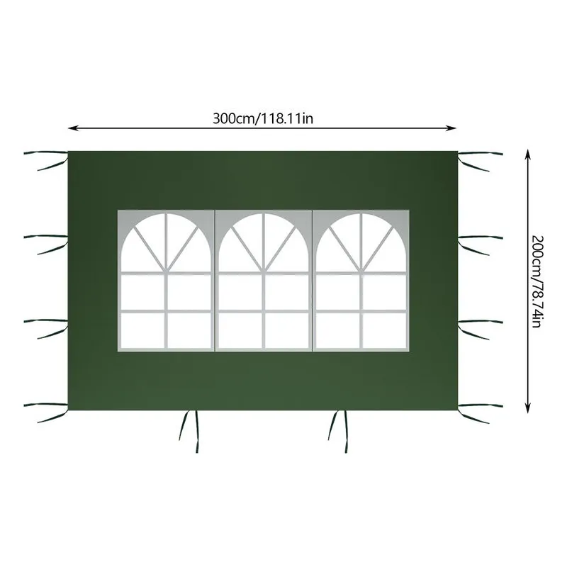 3x2m Impermeabile Gazebo Tendalino Parasole Parasole Vela Esterno Giardino Spiaggia Campeggio Parasole festa in giardino tenda da campeggio 220606