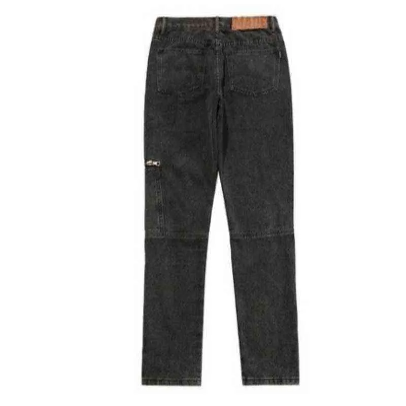 2021 Cool Design Ankle Zipper Retro Washed Men Pencil Jeans Trousers Hip Hop Streetwear Black Cotton Denim Pants Pantni Uomo T220803