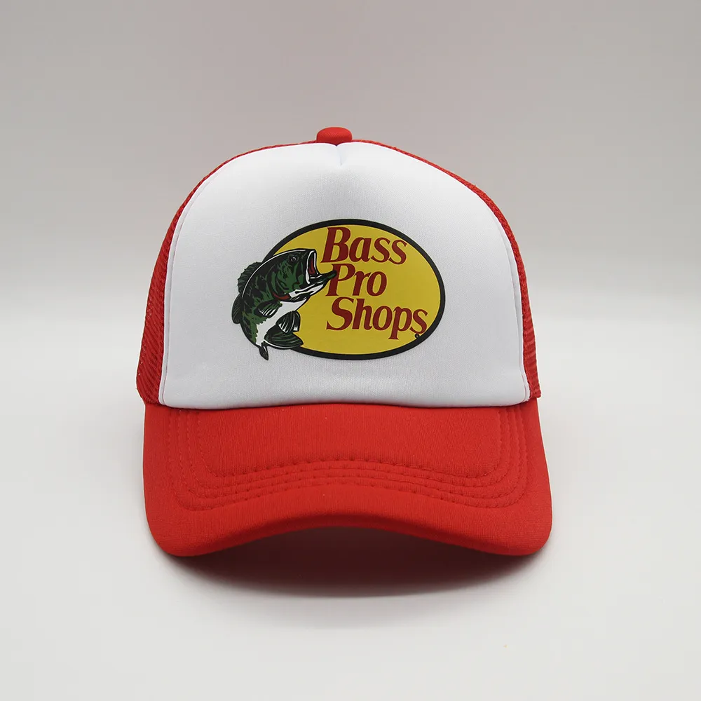Bass Pro Shops Cappelli da camionista Cappellini da rete con stampa di moda Berretto da baseball il tempo libero estivo esterni parasole230j