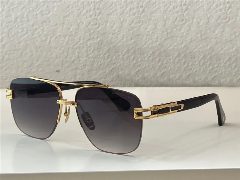 Nowe okulary przeciwsłoneczne Grand 138 Bezkroźna kwadratowy styl mody Half Rame UV Ochrona 400 Outdoor Popularna ochrona 232q