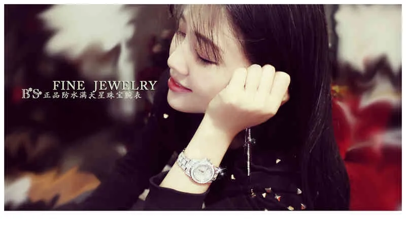 2022 Fashion Bs Brand Watch Women Luxury Alloy Bracelet Analog Watch Relogio Feminino Montre Relogio Clocks