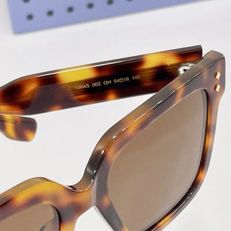 Neue Turtle Color Square Herren-Damen-Sonnenbrille GG1084S Beliebte klassische Designer-Miss-Sonnenbrille UV-Schutz Top-Qualität Original194n
