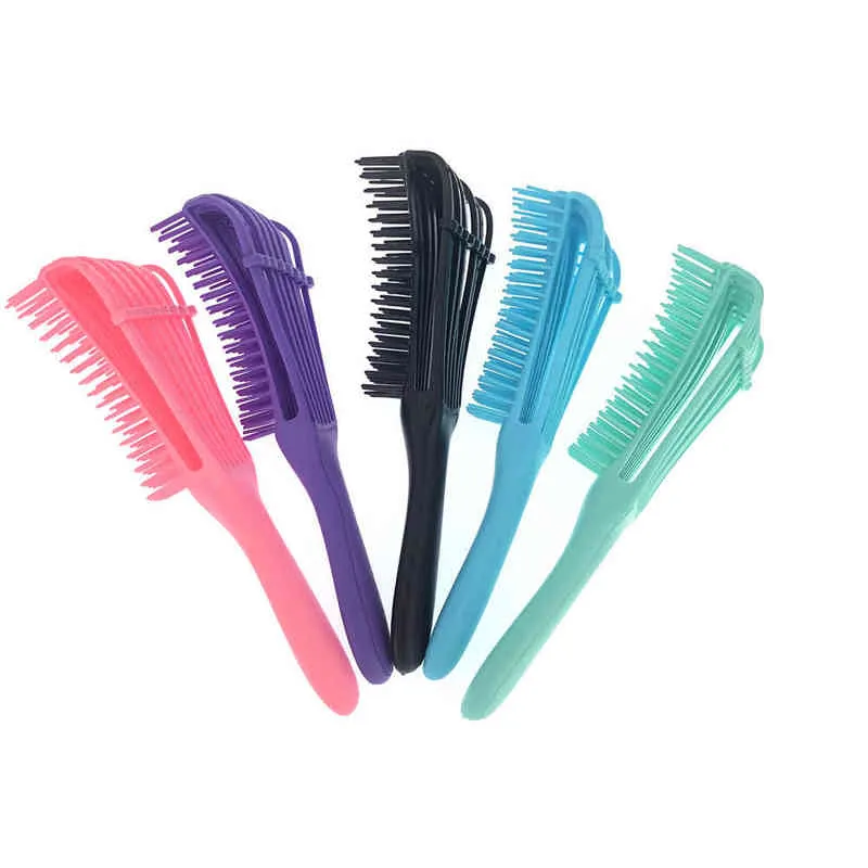 Fit Pinsel Kopfhautmassage Kamm Frauen Entwöhnung Haargesundheit für Salon Friseure Styling Curly L220722