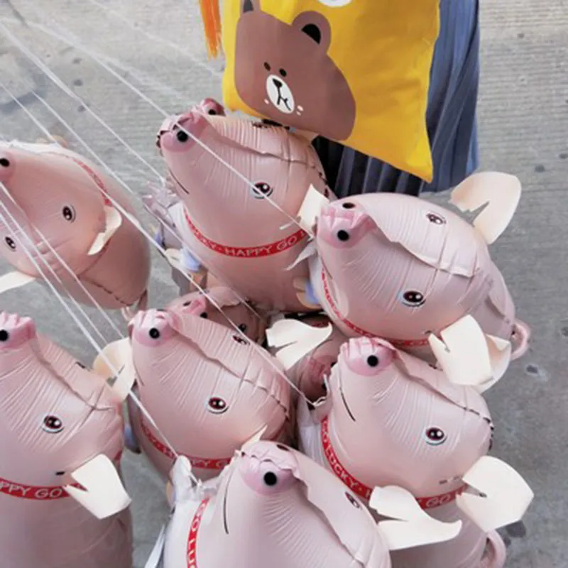 100 pçs animal ambulante balão de hélio gato bonito cão dinossauro folha de decoração de festa de aniversário brinquedo de presente para chá de bebê 2205232820172I