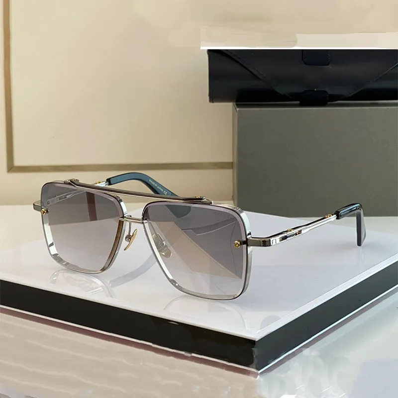 DITA MACH SIX LIMITED Дизайнерские солнцезащитные очки для мужчин с металлическим покрытием в оправе с одним зеркалом Солнцезащитные очки в деловом стиле для женщин Классические оригинальные 255z