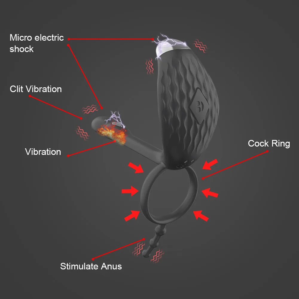 Estimulador Cock Ring Vibrator Adults Products Controle de App Clit