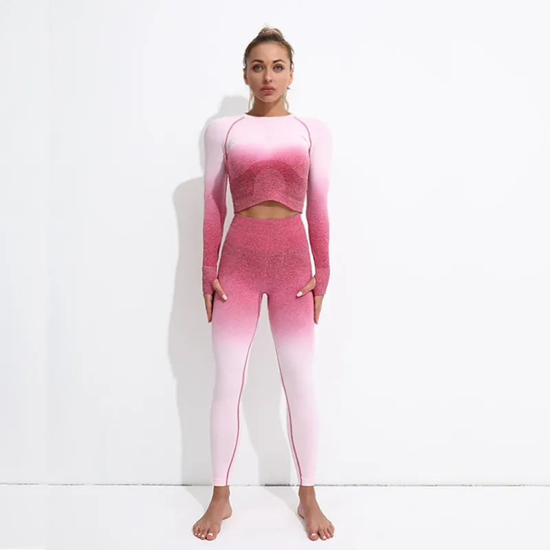 Seamless Tie Dye Yoga Set Fitness Suit Bar Sport Outfit Kvinnor Sportkläder Träning Kläder för Kvinna Gym Kläder Atletisk Slitage 220330