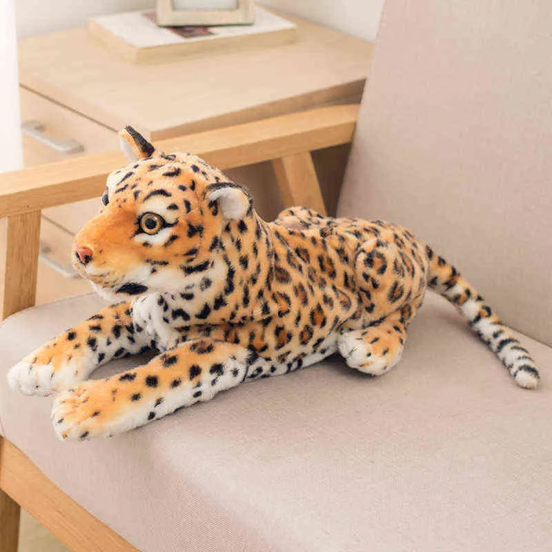 Style Lifee Tiger Cuddle Tissue Worka symulacja Zwierzęta wypełniona lalki uchwyt samochodowy Reallife Plush Decoration J220704