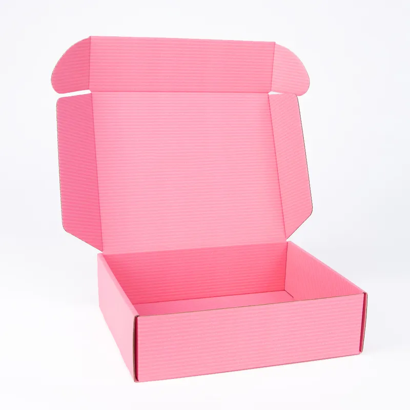 Pink Box Box Festival Celebração Caixa de embalagem 3 Layer Caixa corrugada suporta tamanho e impressão personalizados 220608