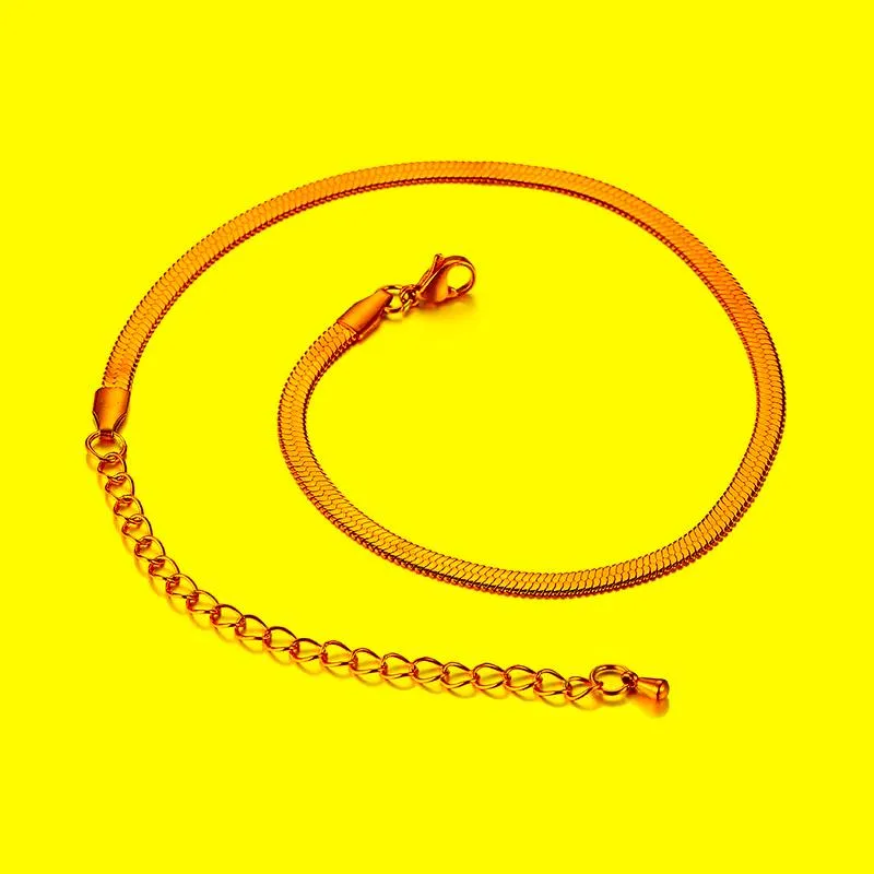 Chokers jóias da moda moderna cor de ouro de aço inoxidável de aço de aço inoxidável Mulheres Chain Chain Chaker Short CharclesChokers230o