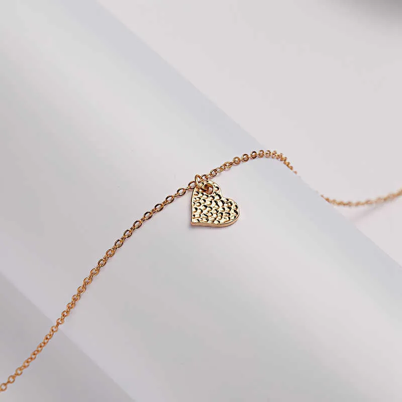 Colliers pendentif mince étoile pour coeur femmes barre creux géométrique femme fête mode filles bijoux cadeau avec carte cou chaîne