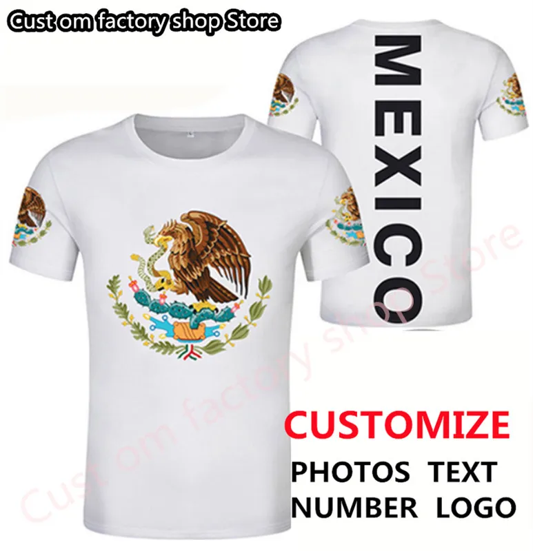 LES ÉTATS-UNIS DU MEXIQUE t-shirt nom personnalisé gratuit numéro mex t-shirt drapeau de la nation mx espagnol mexicain imprimer p o vêtements 220616