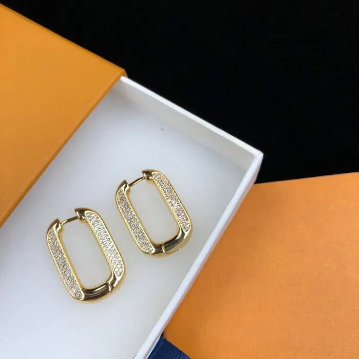 Top 18K złoty srebrny diamentowe kolce uszy moda kościeczki luksusowe projektant biżuterii dama