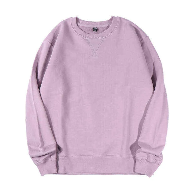 Obrix Unissex Loose Cotton Pullover O-Gobes Manga Completa Confortável Estilo Casual Casual Sweatshirt Para Mulheres e Homens T220726