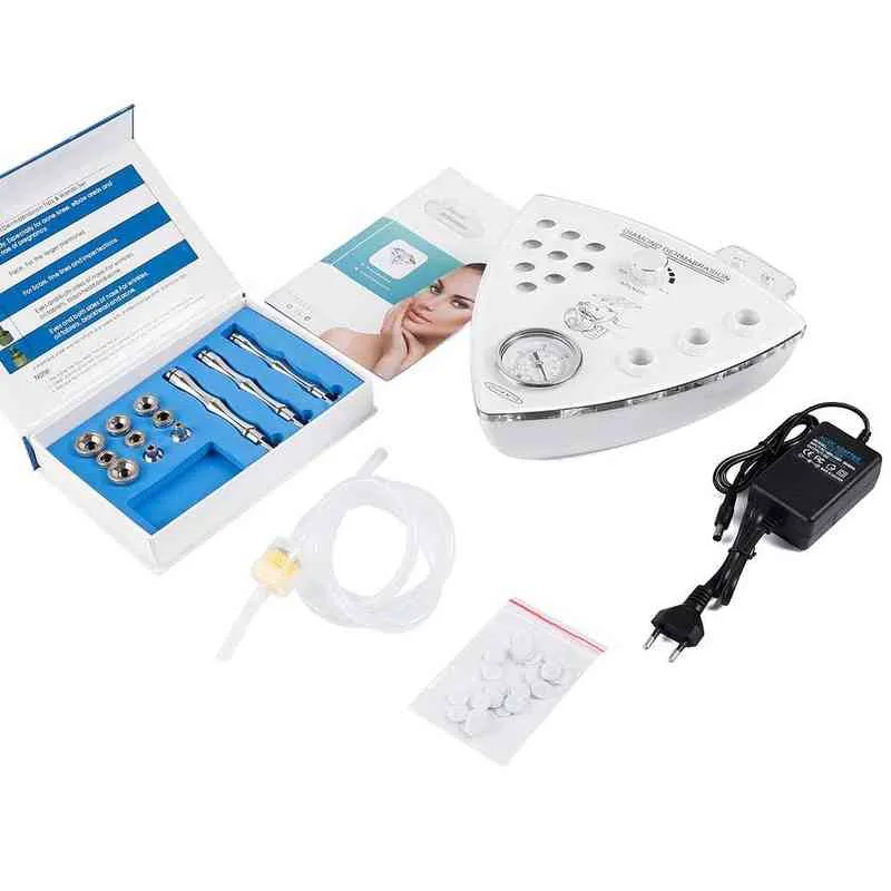 Microdermabrasion Peel Machine Diamant Dermabrasion Exfoliation Machine à éplucher le visage Nettoyage en profondeur Élimination des rides des points noirs 220514