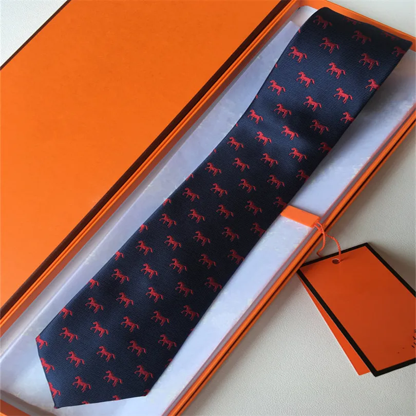 2022 Luksusowy krawat Wysokiej jakości list męski 100% krawat jedwabny krawat czarny niebieski aldult jacquard impreza