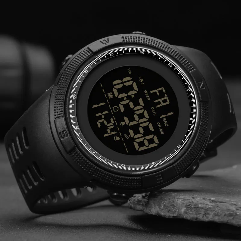 SANDA marca orologio digitale da uomo sportivo es elettronico LED da polso maschile orologio orologio da polso impermeabile ore all'aperto 220618