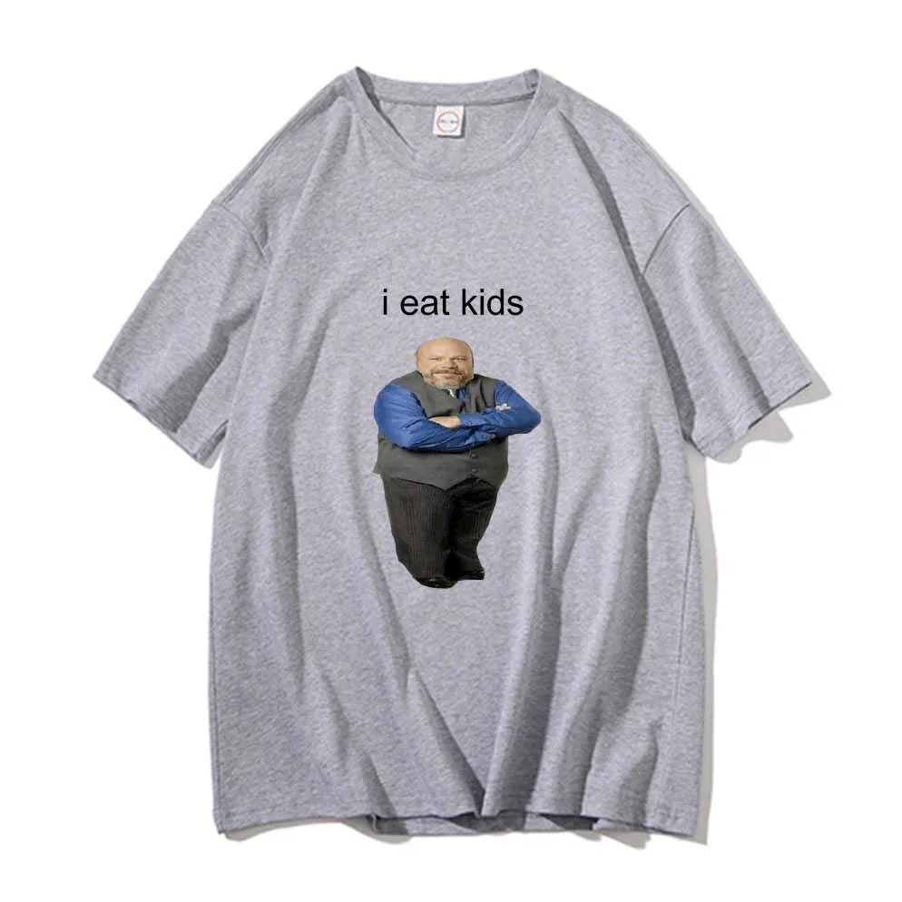 Bertram Eats Kids Divertente Uomo Donna T-Shirt i Eat Tees Uomo Puro Cotone Manica Corta Nero Casual Allentato Tshirtbzp9