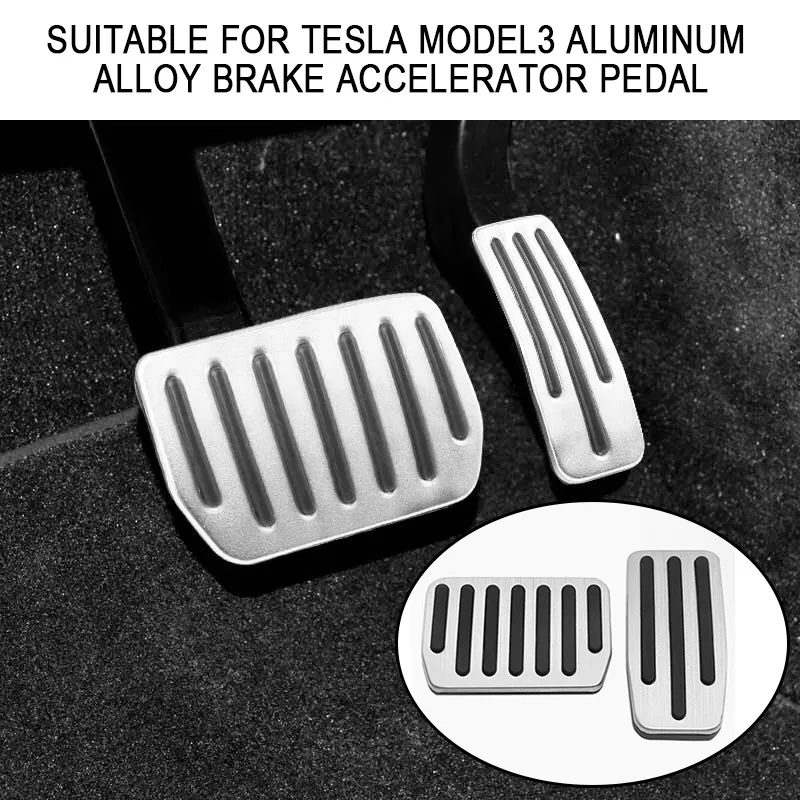 Tesla Model 3 2021 Model Y Pedalı Alüminyum Alaşım Fren Dinlenme Pedalı Araba Ayak Pedleri Kapak için Telsa Model Y 3 Araba Aksesuarları