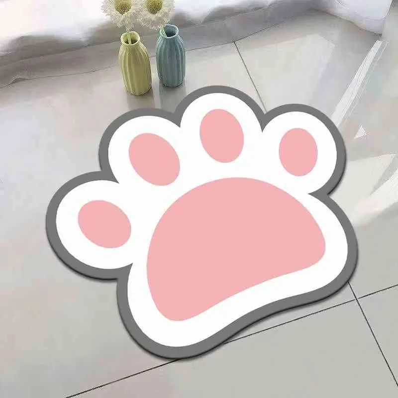 Tapis de sol dessin animé porte sol salle de bain cuisine absorbant l'eau et résistant à la saleté chambre chevet couverture