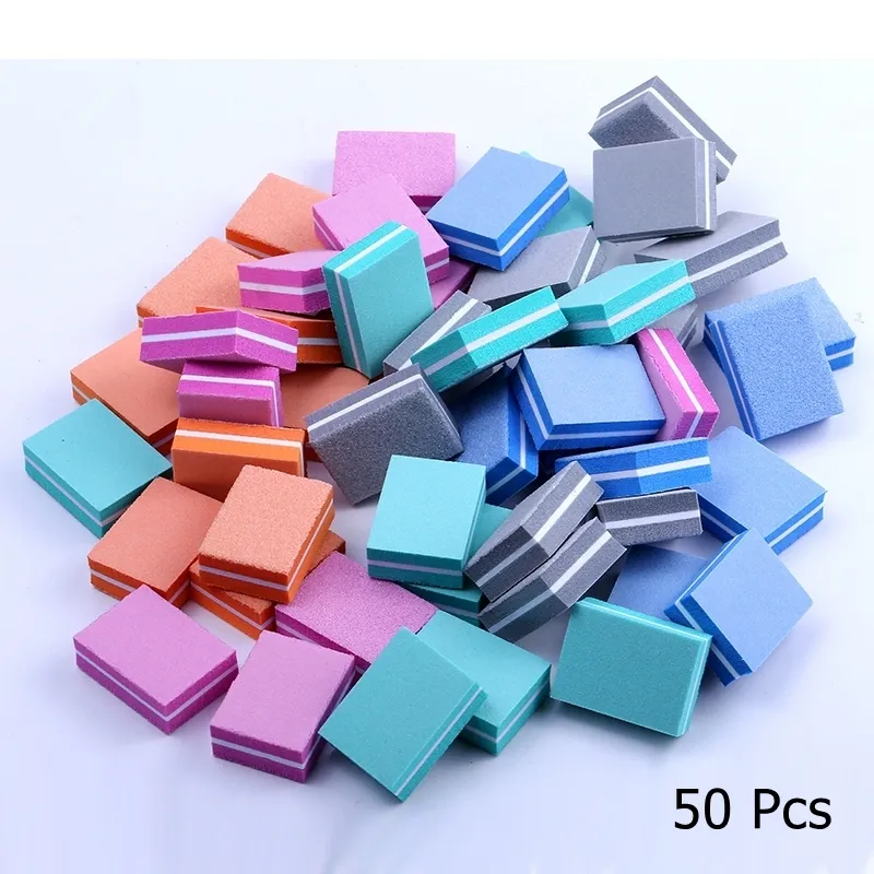 / double face mini blocs de fichiers éponge colorée vernis à ongles bandes tampons de ponçage outils de manucure de polissage 220812