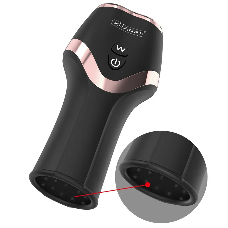 Ny automatisk Masturbator Vibration Flera kraftfulla lägen USB -avgiftsbelagda drivande realistiska vagina vibratorer Sexiga leksaker för man