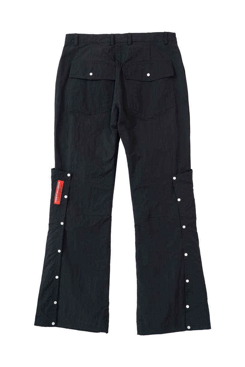 2022ss RRR123 Urgence Prière Pantalon Cargo Hommes Top Qualité Cordon Noir Fermeture Éclair RRR-123 Femmes Streetwear Pantalon Salopette T220803