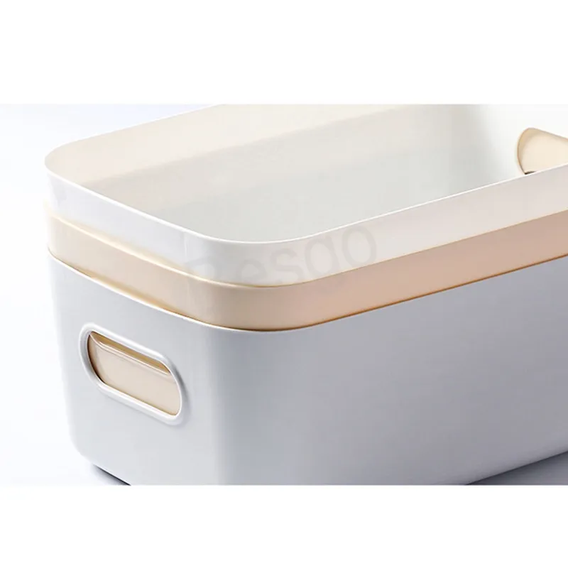 Desktop Cosmetic Storage Box Home Snack Sundries Scatole ordinate in plastica Asciugamani da bagno Ciotola da cucina Forniture la conservazione delle uova BH6304 WLY