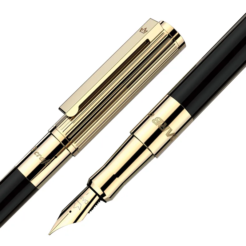 Darb Luxury Fountain Pen Plated med 24K Gold High Quality Business Office Metal Ink Penns Gift Classic 2207152289617