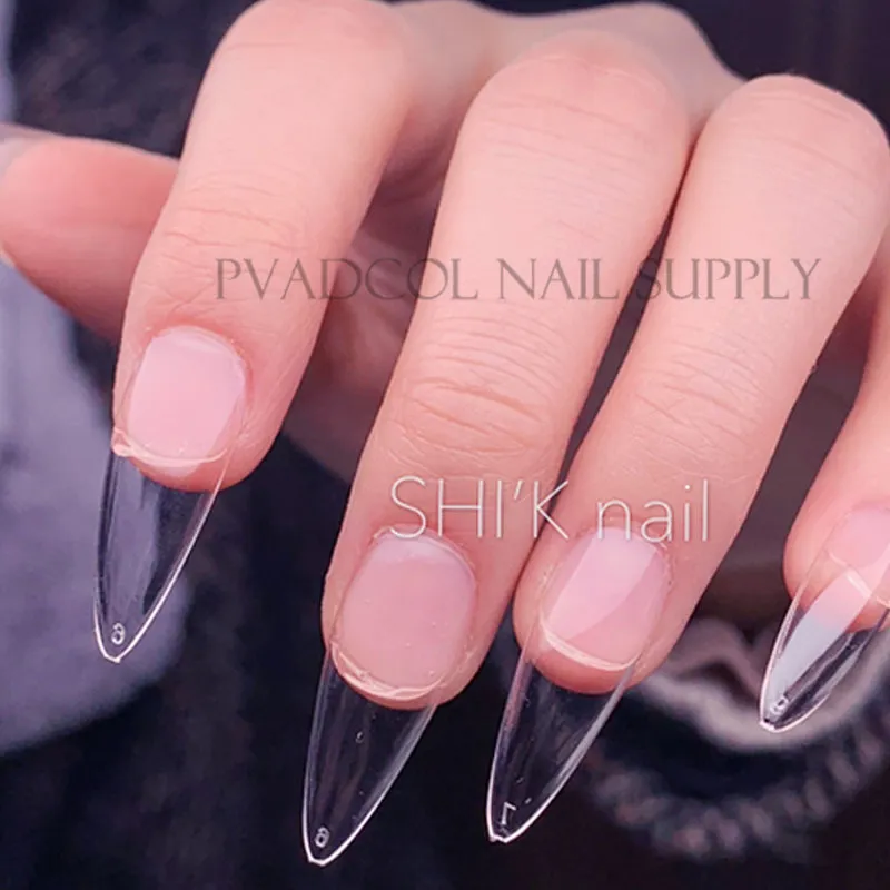 Xxl extras longos estiletto pontudo dicas de unhas falsas pregos de capa completa ponta falsa Pressione no suprimento de manicure de salão 220716