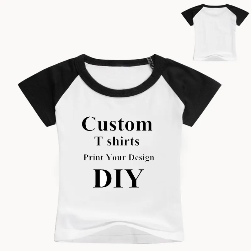 2 16Years Kinderen Aangepaste Gedrukte vrijetijdsthirt Harajuku Boys Diy Your Like P O of T Shirt Name Design Custom Girls Top 220614