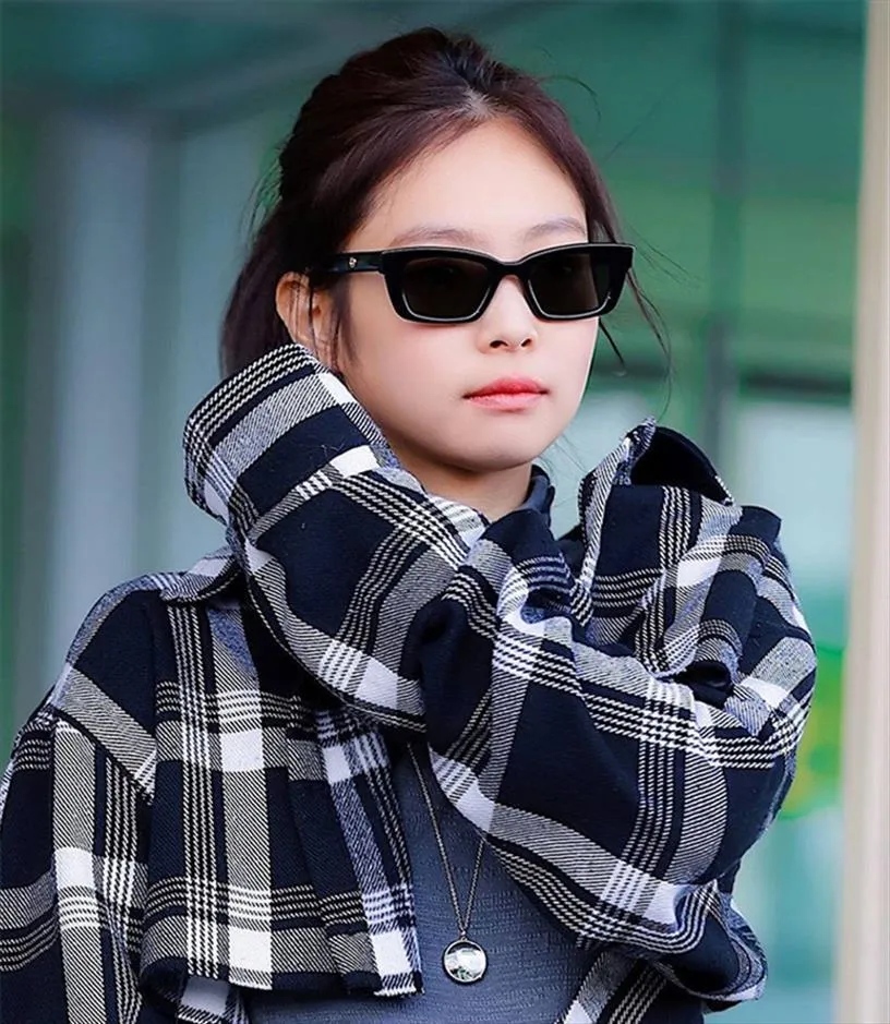 Корейские солнцезащитные очки Jennie Cooperated, модные женские солнцезащитные очки в нежном дизайне, женские винтажные маленькие оправы184A