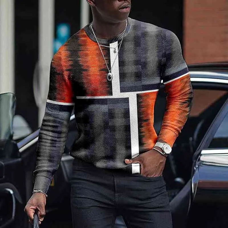 Alta qualità Nuovo stilista di marca Luxury Street Wear Maglione Breve maglione Autunno Inverno Casual Maglione Abbigliamento uomo L220730
