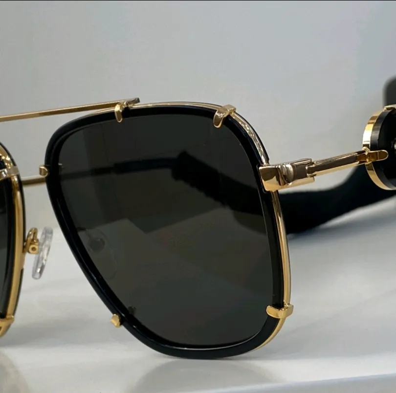 2233 Square Pilot Sunglasses for Men Gold Black Dark Grey Lens Glasses Women Glasses Fashion Accessories Sunglasses UV400 Eyewear282s