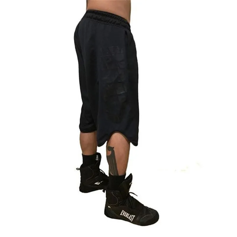 Hombres de malla pantalones cortos de hombres S Pantalones sueltos Fitness Brotybuilding Jogger Mens Brand Durantes Durantes Pantalones Entrenamiento 220715