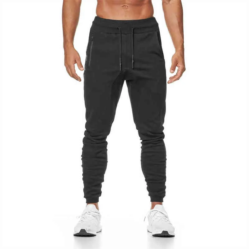 Pantaloni sportivi da jogging neri Pantaloni casual da palestra Allenamento in cotone Pantaloni sportivi Autunno Fitness maschile Pantaloni da allenamento Crossfit G220713