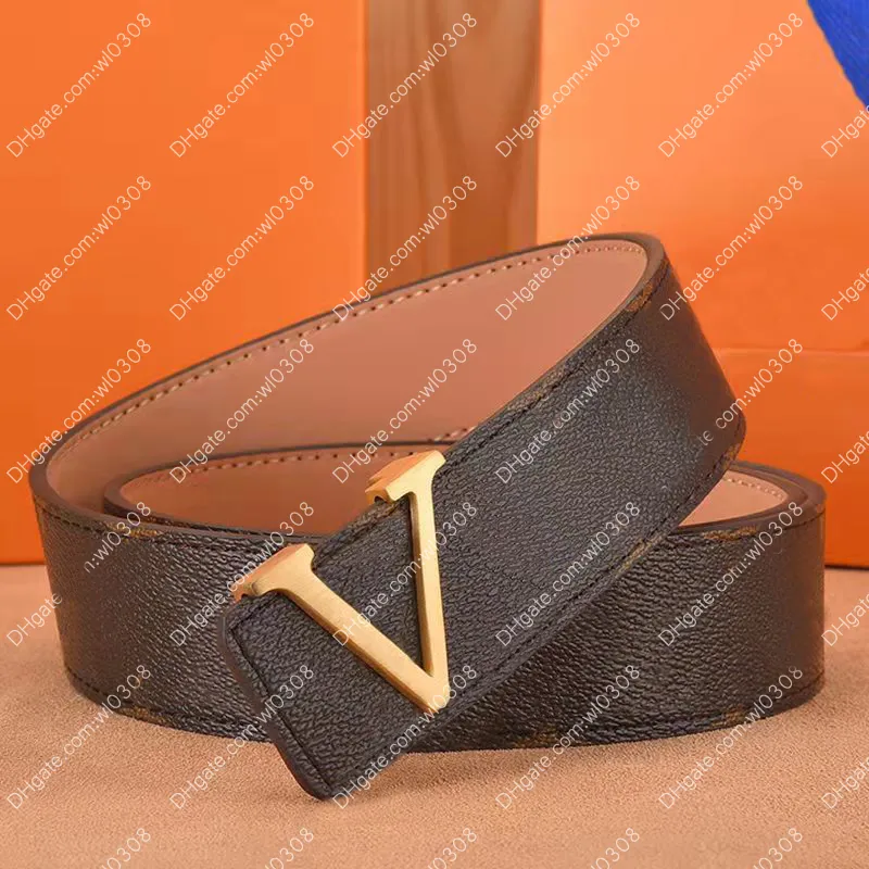 Ceinture de luxe pour hommes de haute qualité Business Casual Fashion Classic Print Designers Ceintures M9608 Ceinture de créateur de mode pour femmes wi260F