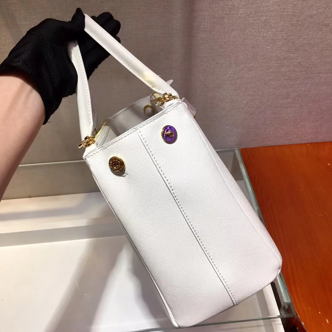 För min Angela Xiao Tote Messenger Bag äkta läder högkvalitativ handväska Galleria Saffiano Tiziano2474
