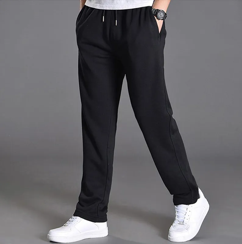 Staypants Men Joggers Bawełny sport spodni joggingowe spodnie plus rozmiar 5xl 6xl 7xl sportowy odzież szeroka tkanina sprężyna 220509