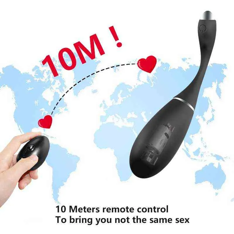 NXY Vibrateurs USB Plug Vibrant Oeuf Télécommande Sex Toy Amour Exercice Cône Vaginal Boule Gspot Massage Masturbatings Machine 220427