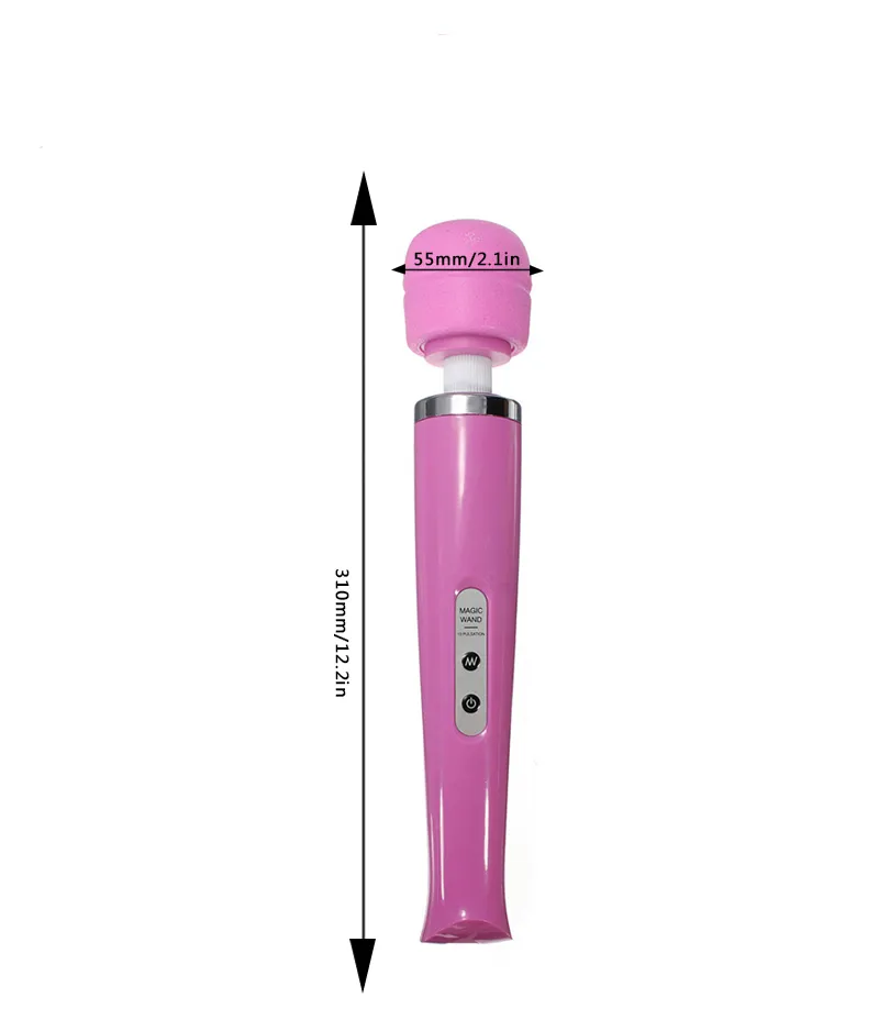 10 속도 USB 충전식 매직 완드 마사지 AV Vibrator Clit 자극 분출 분위기 VIBE SEXY TOYS 제품을위한 AV0042